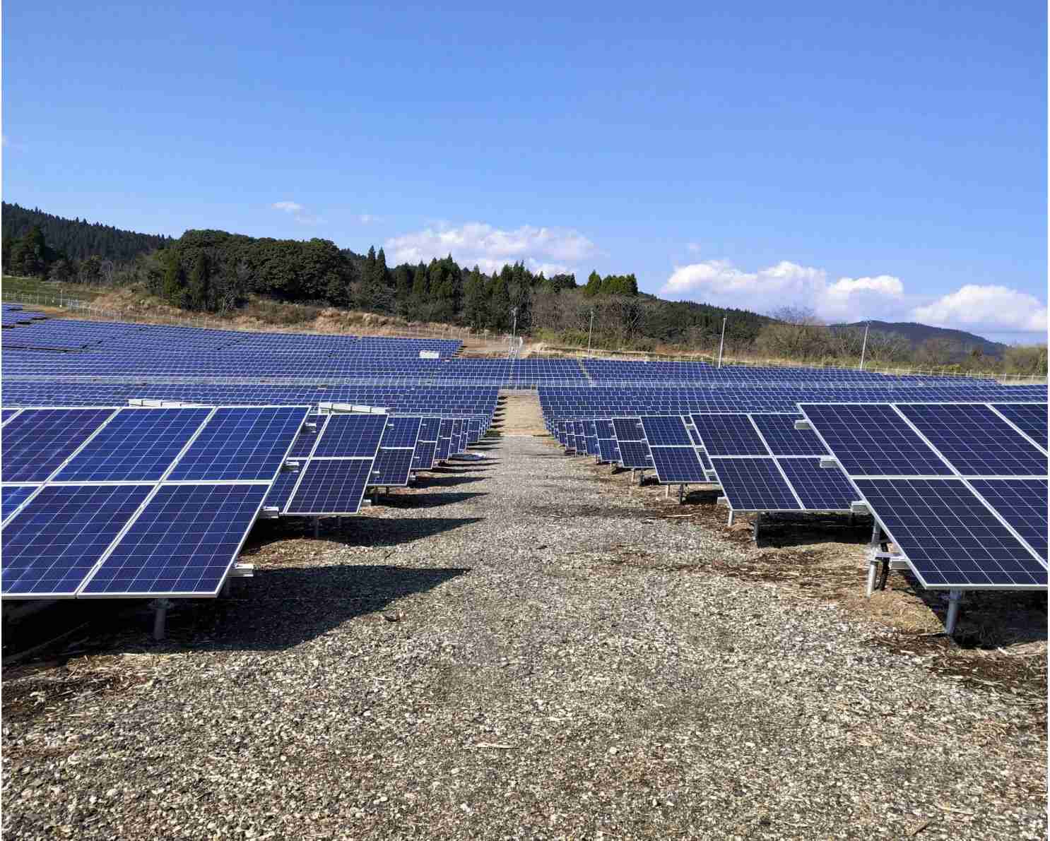 Suporte fotovoltaico terrestre de alumínio e aço 19,3 MW