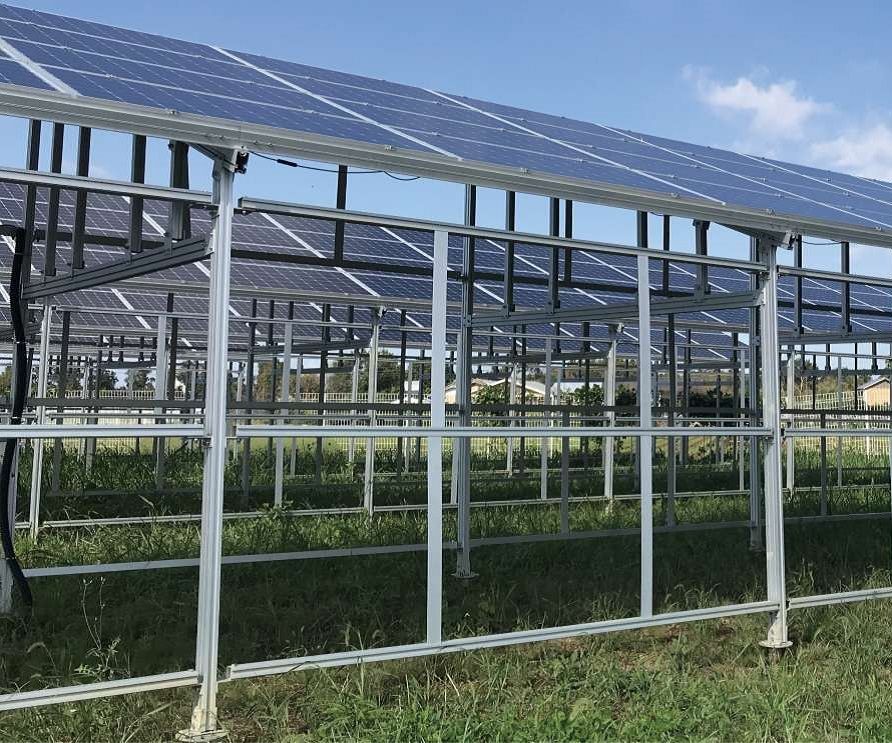 montagem fotovoltaica agrícola