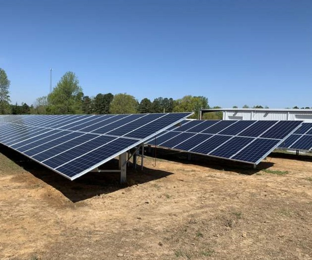 Suporte solar de aço terra C